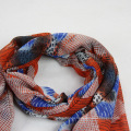 Ms Multicolor Polyester Voile Geometry Scarf Shawl
